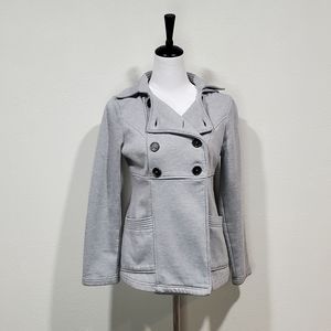 Mossimo Gray Coat With Hoodie Size Small